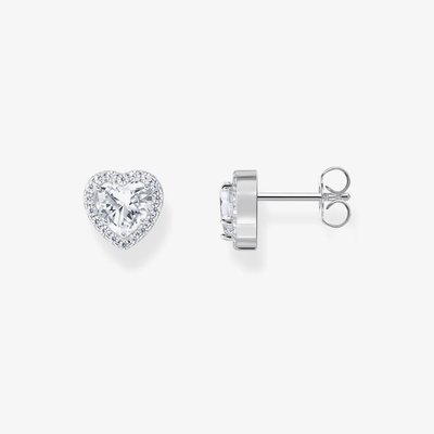 Sterling Silver Halo Stud Earrings H2305-051-14