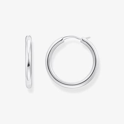 THOMAS SABO Sterling Silver 26.8mm Slim Classic Hoop Earrings CR745-001-21
