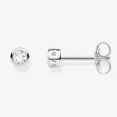 Silver Cubic Zirconia Std Earrings H1963-051-14
