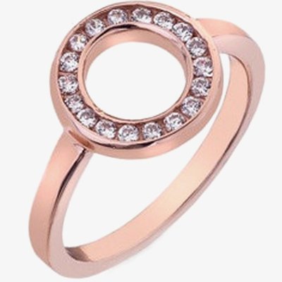 Emozioni Rose Gold Plated Saturno Ring ER002-N