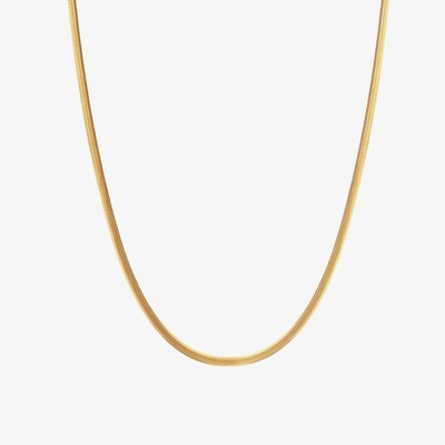Embrace 18ct Gold Plated Oval Snake Chain CH101
