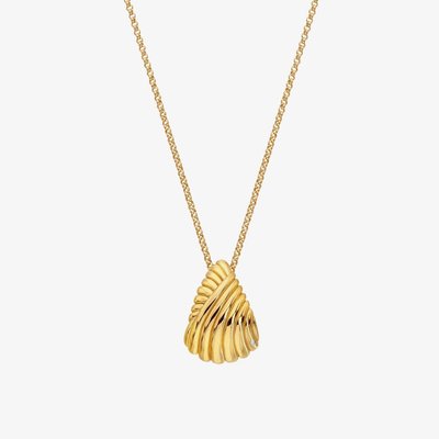 X Golden Edit Paris Gold Plated Diamond Pendant Necklace DP1084