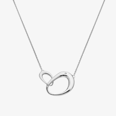 Sleek Sterling Silver Necklace DN211