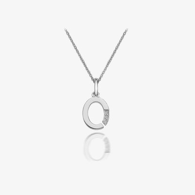 Love Letters Silver O Pendant Necklace DP415
