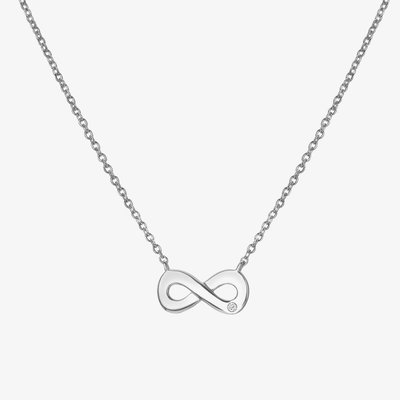 Amulets Silver Infinity Pendant Necklace