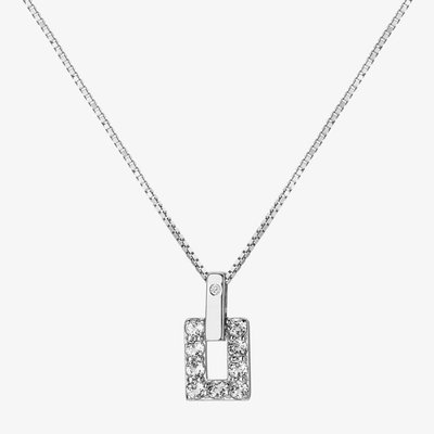 Echo White Topaz Open Pedant Necklace