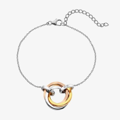 Three Colour Trio Circle Bracelet
