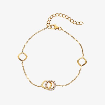 HD X GE Connected 18ct Gold Plated White Topaz Bracelet