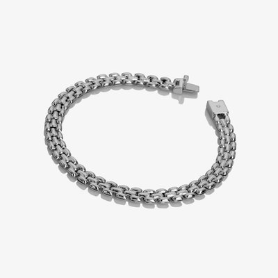 Silver Woven Chain Bracelet