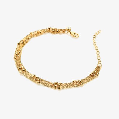 HD X Tasha Ghouri Gold Plated Multi Strand Bracelet