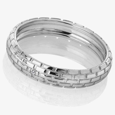 Silver Woven Band Ring