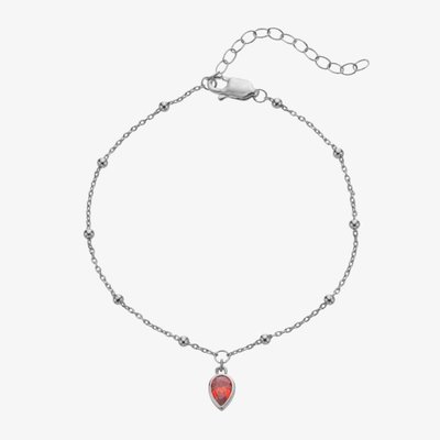 Silver Whisper Sterling Silver January Birthstone Bracelet