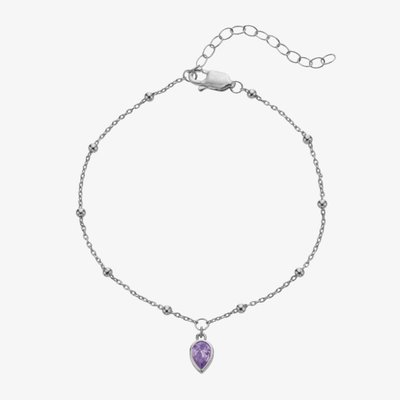 Silver Whisper Sterling Silver February Birthstone Bracelet