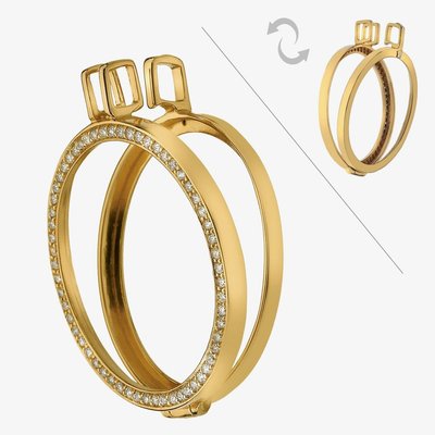 Emozioni Reversible Yellow Gold 3mm Coin Keeper