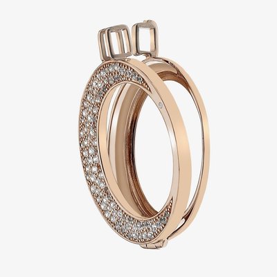 Emozioni Mezzaluna Rose Gold Plated 33mm Coin Keeper