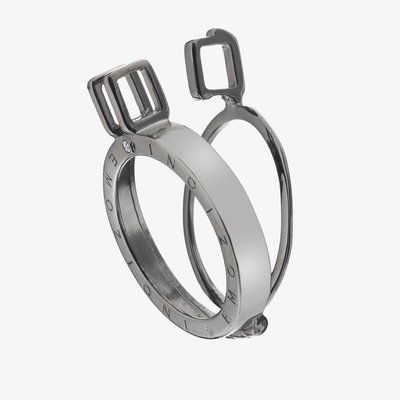 Emozioni Black Rhodium Plated Silver 33mm Coin Keeper