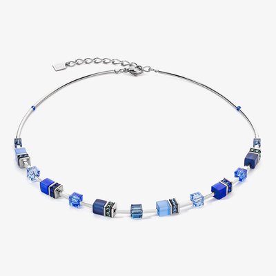 GeoCUBE Iconic Lite Blue Multi Stone Necklace