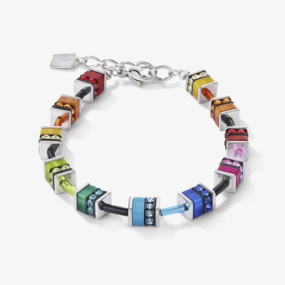 GeoCUBE Multicoloured Crystal Bracelet