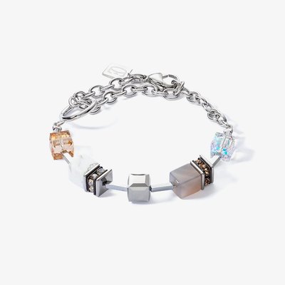 GeoCUBE Statement Precious Chunky Multi Stone Bracelet