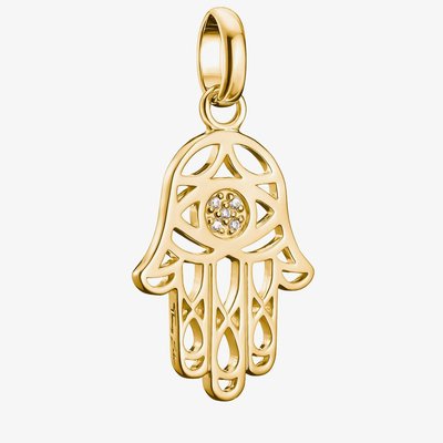 Charm Club Connect Gold Plated Hamsa Hand Charm