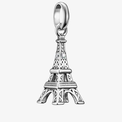 Charm Club Connect Silver Eiffel Tower Charm