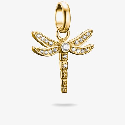 Charm Club Connect Gold Plated Dragonfly Charm