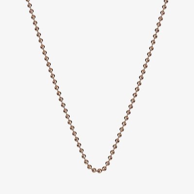 Emozioni Rose Gold Plated Bead 30 Inch Chain