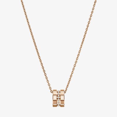 Chopard Ice Cube 18ct Rose Gold 0.14ct Diamond Pendant 797005-5003