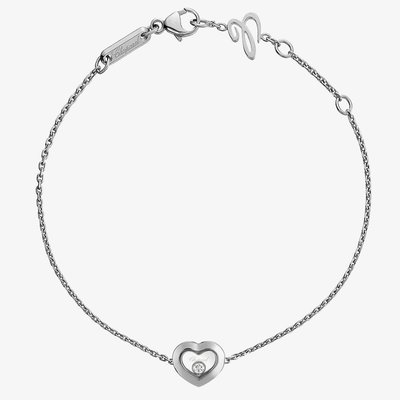 Chopard Happy Diamonds 18ct White Gold Diamond Heart Bracelet 85A054-1001