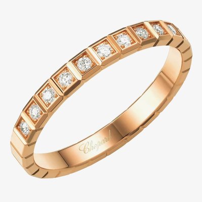 Chopard Ice Cube Pure 18ct Rose Gold Diamond Ring 827702-5259