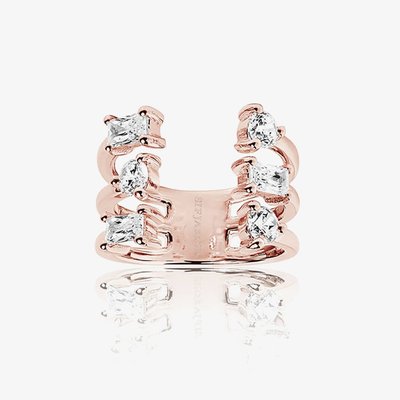 Rose Gold Plated Antella Altro Grande Ring SJ-R012-CZ(RG)/58