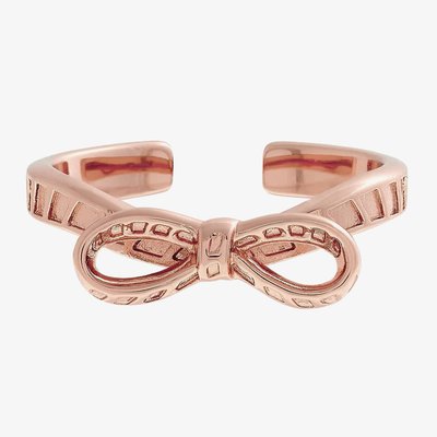 Bow Rose Gold Tone Ring