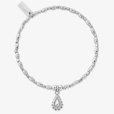 Soul Glow Silver Raindrop Bracelet