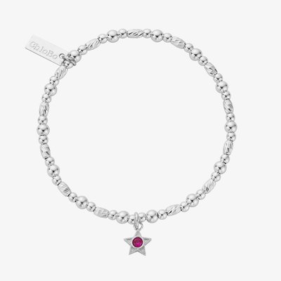 Sterling Silver July Birthstone Bracelet