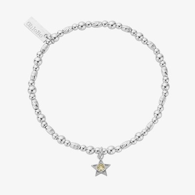 Sterling Silver August Birthstone Bracelet