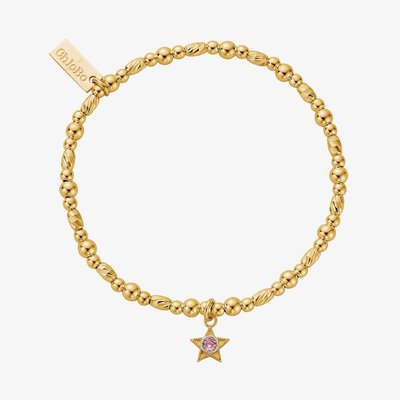18ct Gold Plated October Birthstone Bracelet