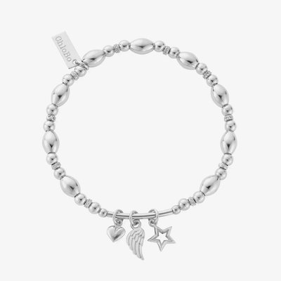 Silver Hope And Wisdom Bracelet