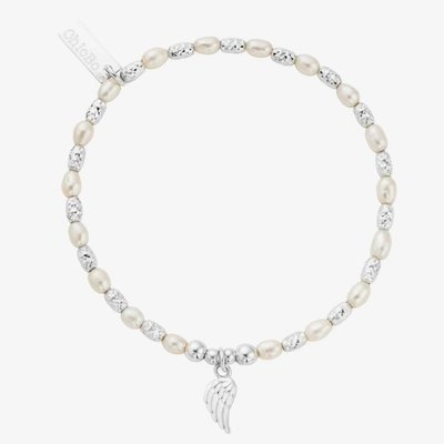 Silver Forever And Always Pearl Bracelet