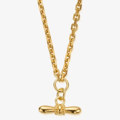 Island Energy Balanced Aura Gold-Tone Necklace