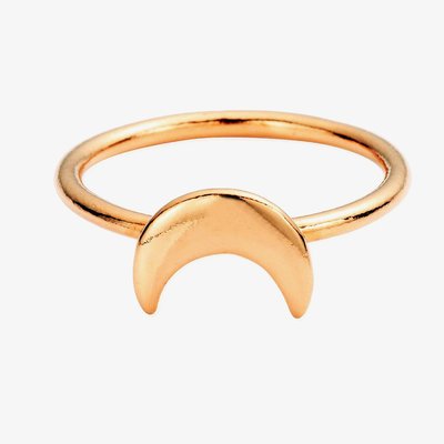 Rose Gold Plated Luna Soul Moon Large Ring