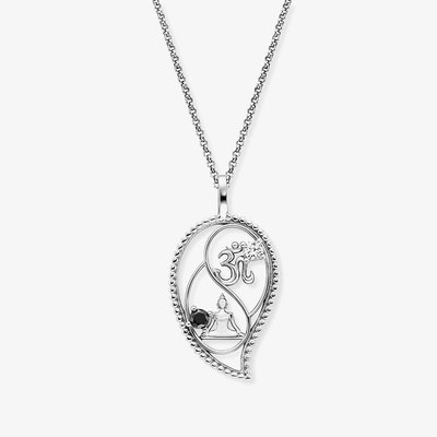 Silver Buddha Pendant Chain