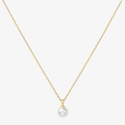 Miss Dainty 14ct Gold Plated Shell Pearl Pendant Necklace