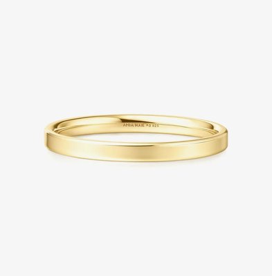 Sunny Sparkler 14ct Gold Plated 2mm Band Ring