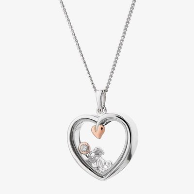 Tree of Life Heart Inner Charm Pendant Necklace