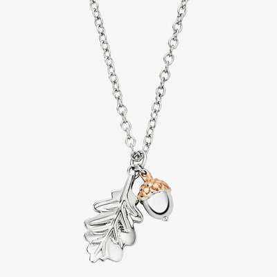Royal Oak Leaf Pendant Necklace