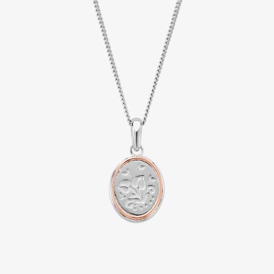 Tree of Life Silver Oval Necklace