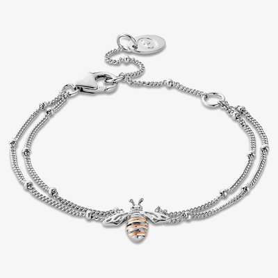 Honey Bee Double Chain Bracelet