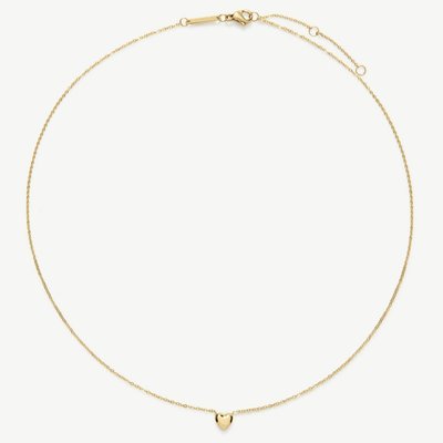 D.Louise Yellow Gold Tone Plated Stainless Steel Mini Heart Pendant THN-61