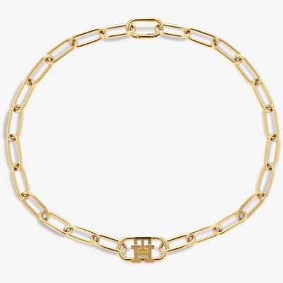 Monogram Gold Plated Necklace