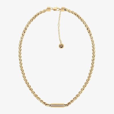 Snake Gold Plated Spiga Chain Necklace